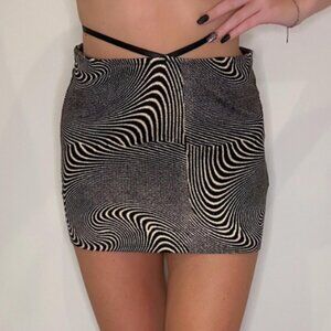 UO Camila Tie-Around Mini Skirt